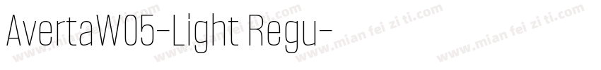 AvertaW05-Light Regu字体转换